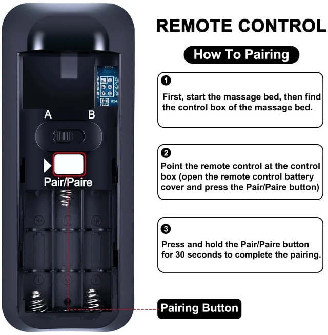 Alt view image 3 of 5 - RF399A RF368B Replacement Remote for Sealy Adjustable Bed JLDK.30.03.20