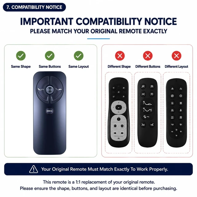 Alt view image 4 of 5 - RF399A RF368B Replacement Remote for Sealy Adjustable Bed JLDK.30.03.20