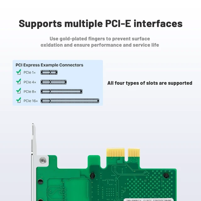 Alt view image 3 of 5 - Lidkew Network Card with Intel I225-V Chip Dual Ports,2.5G PCIE X1 Network Adapter LAN NIC Card 2 RJ45 Ports Ethernet Adapter for Server,Support Windows 11/10 Windows Server 2022