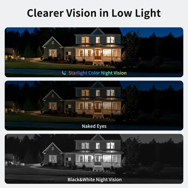 Alt view image 3 of 5 - 2K No-Drill Window Camera 4 Pack, 2.4GHz & 5GHz WiFi Window Cameras for Home Security, Anti-Glare, Magnetic Mounted, Color Night Vision, 24/7 Recording, Human & Motion Detection, Works with Alexa