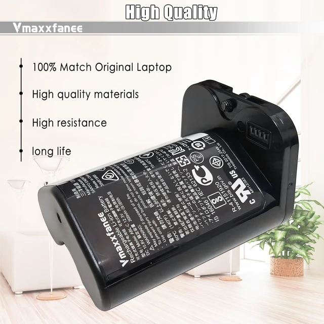 Alt view image 4 of 5 - Vmaxxfanee for Roomb Replacement Lithium Ion Battery ABL-C Compatible with braava Jet M6 Series M611020 M612680 M612880 M614480 3INR19/65