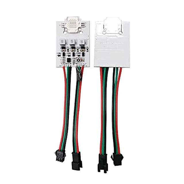 Alt view image 5 of 5 - JIAANDA WS2811 high Power 10W led Pixel Module DC12-24V Input RGB addressable Full Color high Power ModuleLED Pixel Point Light Source (10W-RGB, 5)