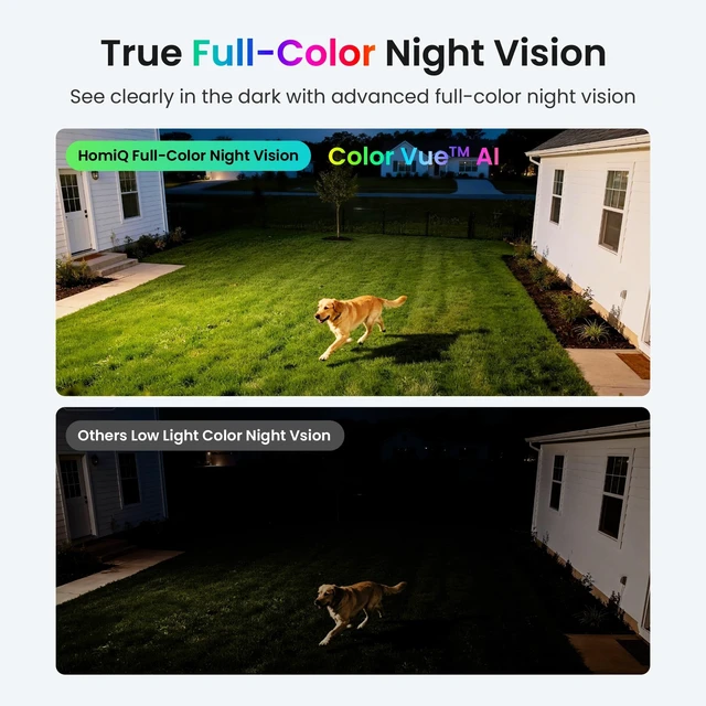 Alt view image 4 of 5 - HOMIQ LIFE Window Security Camera 2K, Indoor WiFi Cameras 2.4GHz/5GHz, 2 Pack with Colorvue AI Color Night Vision, Person Detection with Auto-Focus, 24/7 Recording Compatible with Alexa & Google Home
