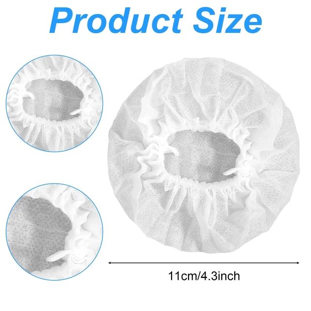 Alt view image 2 of 5 - 600 Pcs Disposable Headphone Covers, Non-Woven Sanitary Headphone Hygiene Covers for Most On Ear Headphones (8-13cm) Ideal for Gyms, Salons, Call Centers & Shared Headsets, White