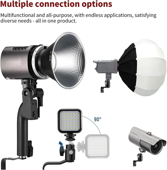 Alt view image 5 of 5 - Raywowo E-Shape Camera Wall Mount with 1/4" Screw and 5/8" Stud, 2-Pack