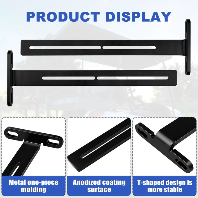 Alt view image 3 of 5 - lodfGL Heavy-Duty Golf Cart SouldBar Mount T-Bracket, Adjustable Steel Roof Soundbar Mounting Bracket for SE18, SE26, SEB26, SEDS32 Soundbars Universal T-Shaped Bracket for Golf Carts