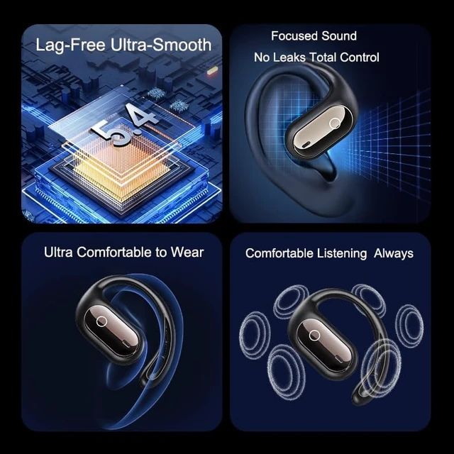 Alt view image 4 of 5 - Ai Translation Earbuds Real Time,144 Languages & Accents Translation Open-Ear Wireless Headphones,3-in-1 Translating Devicefor Travel Business Meeting Learning (White)