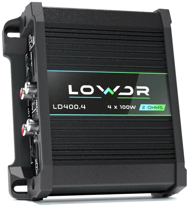 Alt view image 2 of 5 - LOWDR LD 400.4_2 Ohm Car Audio Digital Mono Amplifier 400W RMS 4 Channel RCA & High Input Crossover LPF HPF and Flat Mode Full Range 2 Ohm Stable