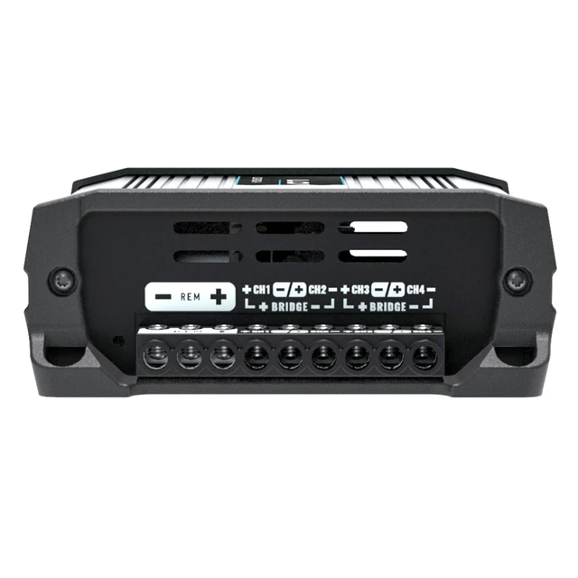 Alt view image 4 of 5 - LOWDR LD 400.4_2 Ohm Car Audio Digital Mono Amplifier 400W RMS 4 Channel RCA & High Input Crossover LPF HPF and Flat Mode Full Range 2 Ohm Stable