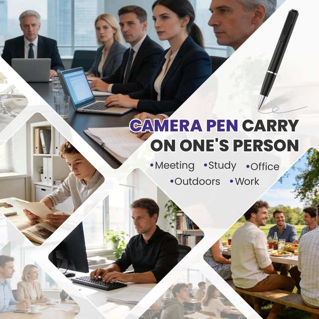Alt view image 2 of 5 - NSyrfo 1080P Mini Camera Spy Pen with 64GB