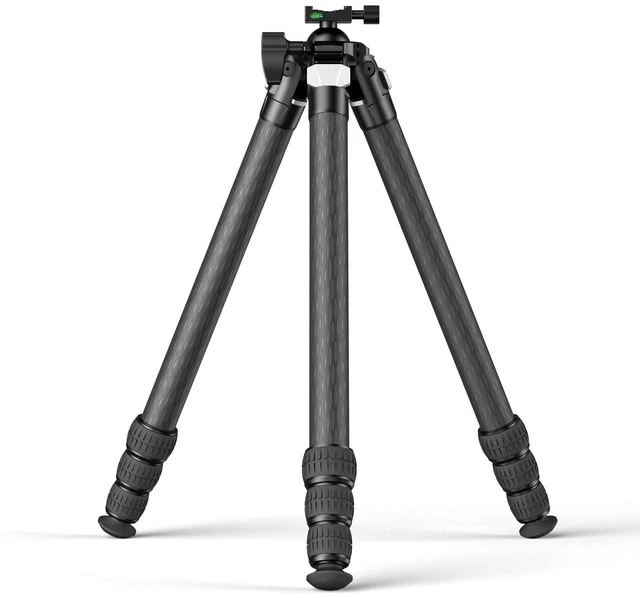 Main image of Carbon Fiber Djustable Shooting Tripod with Bubble Level,360 Degree BallHead,with Arca Swiss Quick Release Plateand Hands-Free Operation for Hunting,Shooting,and Outdoors