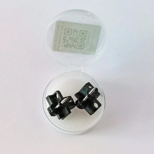 Alt view image 2 of 5 - QIIRUN Electrodes for Fusion Splicer AI-9 (1 Pair) Optical Fiber Fusion Splicer AI-7, AI-8, AI-9 Electrodes Replacement Part