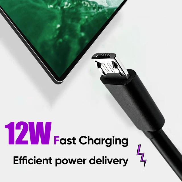 Alt view image 3 of 5 - Micro USB Cable 3FT 20-Pack,Multipack Fast Charging USB 2.0 Data Sync Black
