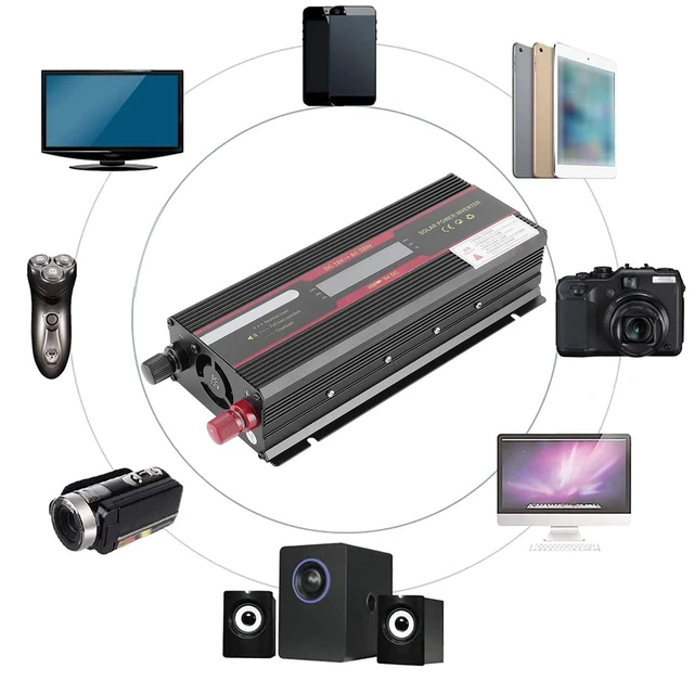 Alt view image 3 of 5 - Gorgeri Car Inverter DC12V to AC220V 6000W Auto Modified Power Converter