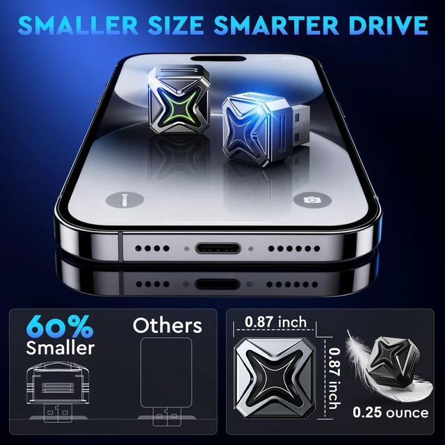 Alt view image 3 of 5 - ELRINA Ultra Mini Android Auto & Carplay Wireless Adapter