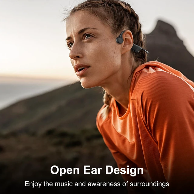 Alt view image 2 of 5 - Uear Bone Conduction Headphones, 2026 Upgraded Open-Ear Bluetooth Wireless Sport Headphones,Waterproof Wireless Headphones with Built-in Mic for Sports,Workout, Running, Hiking, Cycling