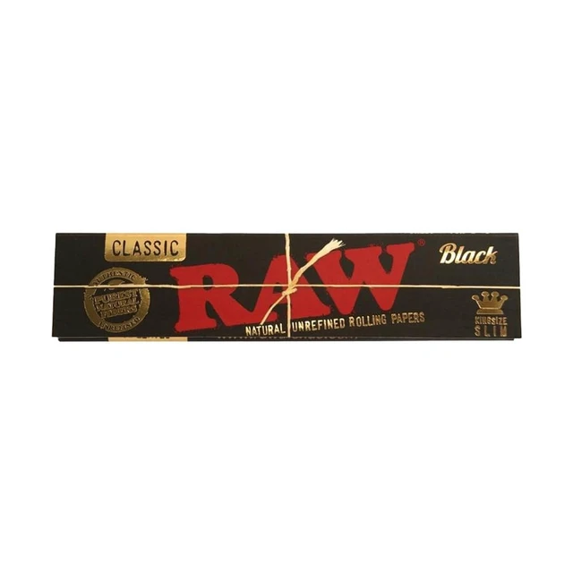 Alt view image 2 of 4 - RAW Black King Size Slim Classic Ultra Thin 50 Booklets of 32 Sheets, 4.65 x 4.49 x 1.97