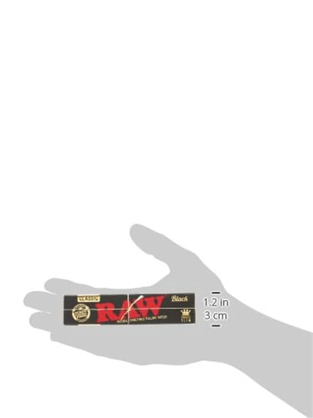 Alt view image 3 of 4 - RAW Black King Size Slim Classic Ultra Thin 50 Booklets of 32 Sheets, 4.65 x 4.49 x 1.97