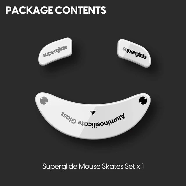 Alt view image 5 of 5 - Pulsar Gaming Gears Superglide - Fastest and Smoothest Mouse Feet/Skates Made with Ultra Strong Flawless Glass Super Fast Smooth and Durable Sole for G-Wolves Hati-S Wireless
