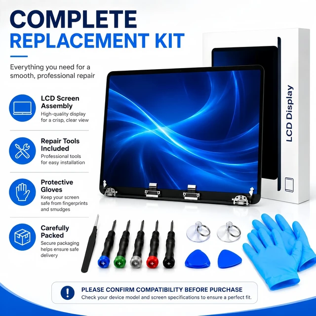 Alt view image 4 of 5 - Lihavqyx A2681 Screen Replacement with Sleep Sensor Cable for 13.6 Inch MacBook Air M2 2022, 2560x1664 LCD Full Assembly Display for EMC 4074 Space Grey