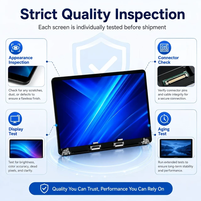 Alt view image 5 of 5 - Lihavqyx A2681 Screen Replacement with Sleep Sensor Cable for 13.6 Inch MacBook Air M2 2022, 2560x1664 LCD Full Assembly Display for EMC 4074 Space Grey