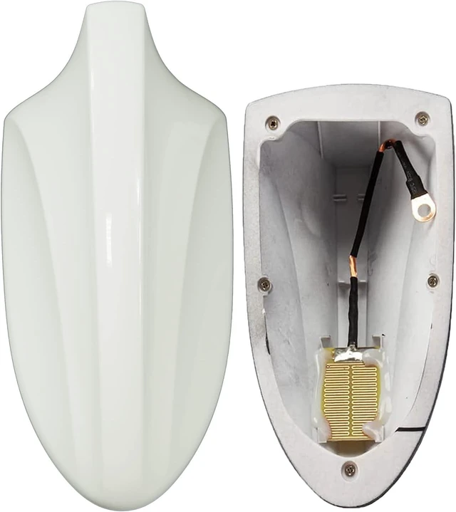 Alt view image 2 of 5 - Takilma Shark Fin Antenna White Roof Shark Fin Antenna Cover