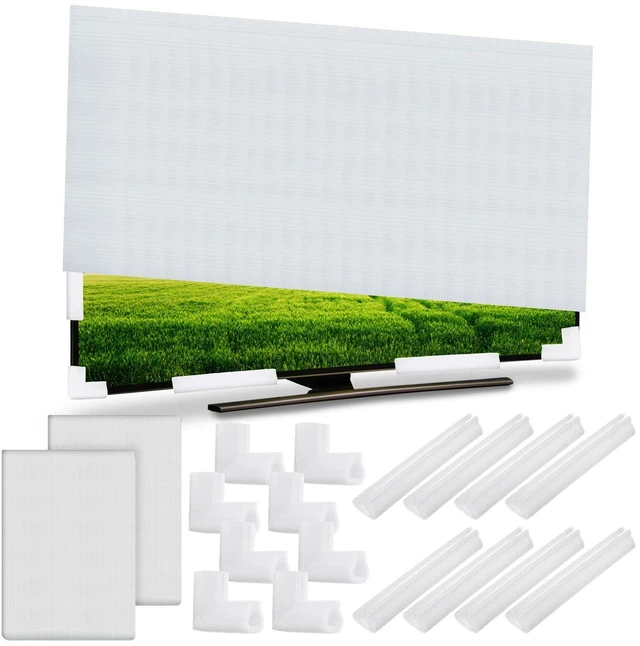 Main image of Innconee 18 Pcs TV Moving Cushioning Foam Set Screen Cover Corner Protector