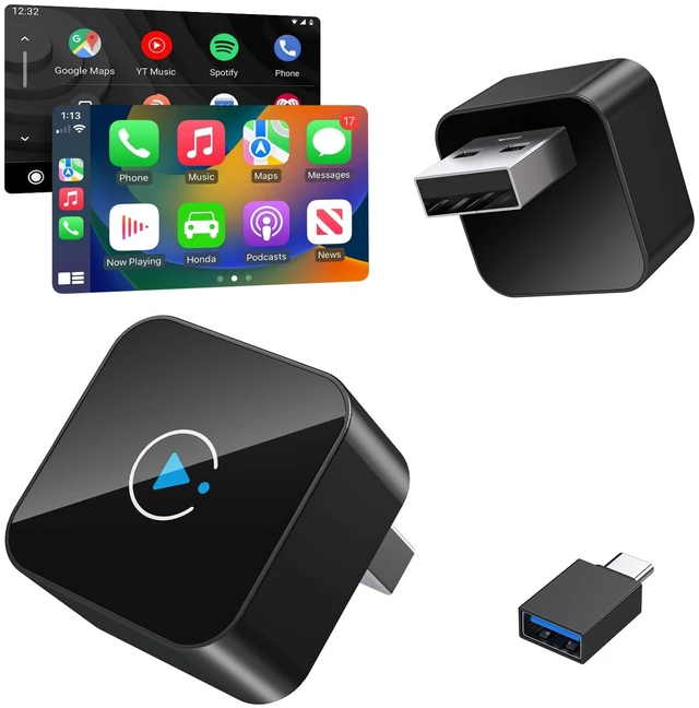 Main image of Wireless CarPlay Adapter 2 in 1 2026 Upgraded for Factory Wired carplay