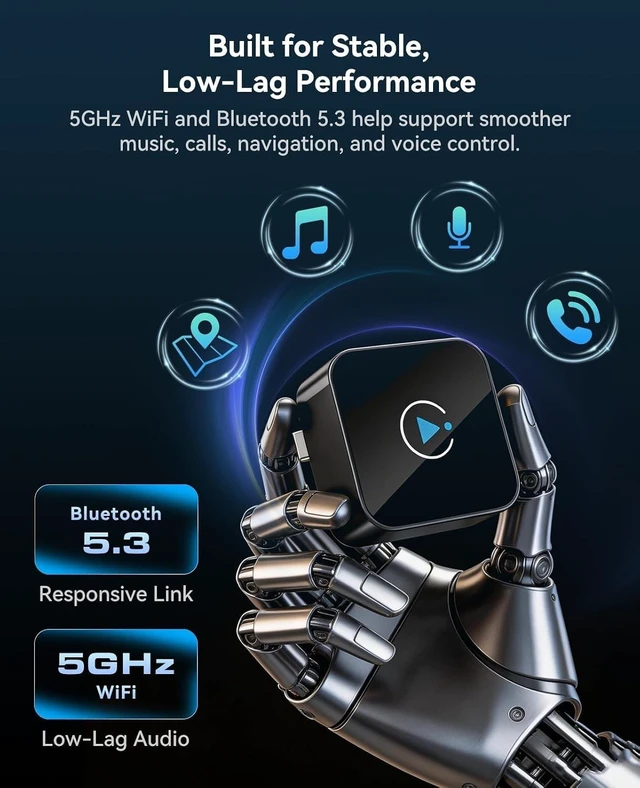 Alt view image 4 of 5 - Wireless CarPlay Adapter 2 in 1 2026 Upgraded for Factory Wired carplay