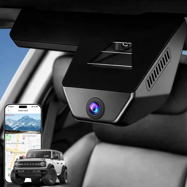 Main image of 4K Dash Cam for Ford Bronco 2025 2026 OEM Style Loop Recording G-Sensor GPS