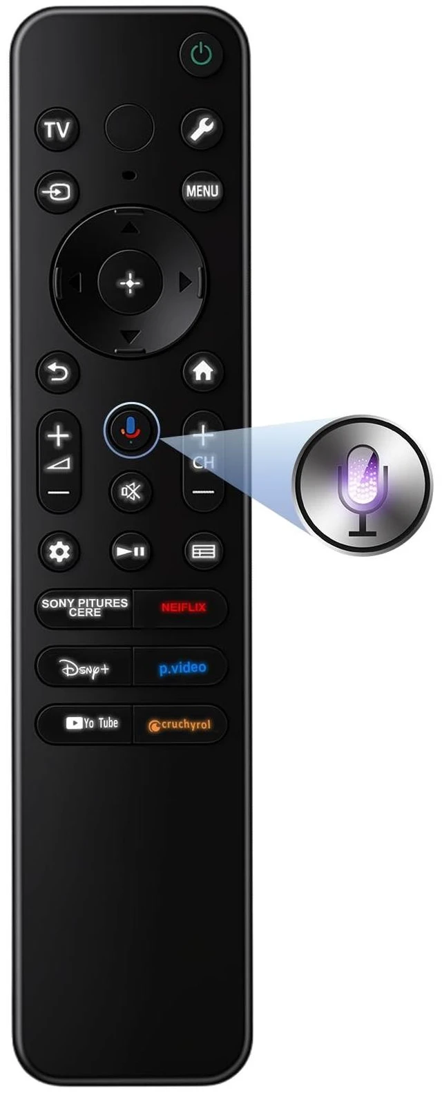 Main image of Replacement for Sony TV Remote, for Sony Bravia Google 4K LED OLED Smart TV Control with Voice & Backlit