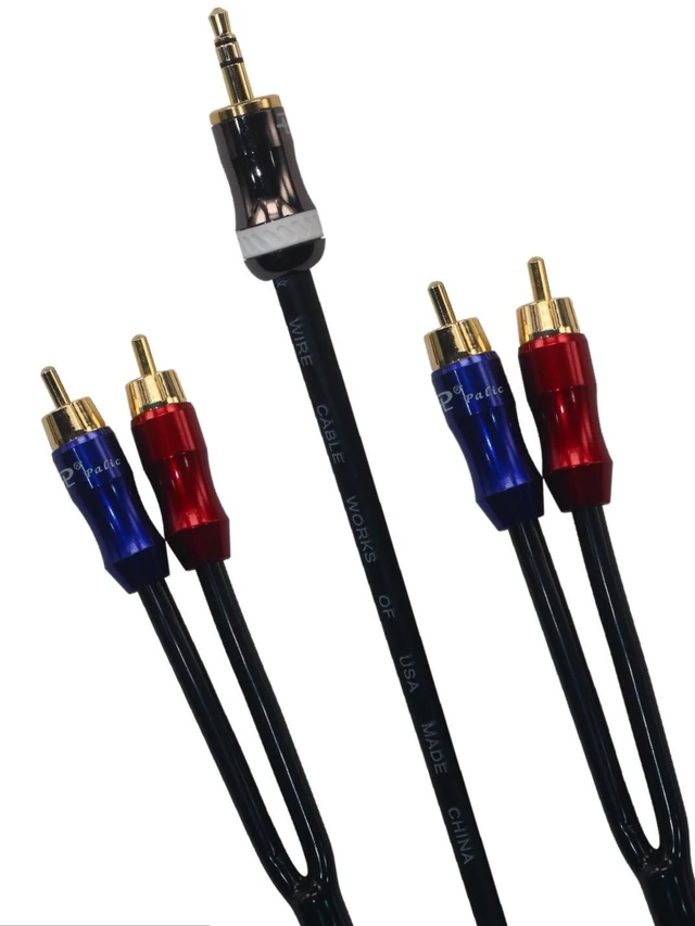Main image of KK-A3.5to4 HiFi Cable - 3.5mm Male to 4-Male RCA Audio Adapter, Stereo Audio Splitter, Gold Plated Plug, 4n OFC Pure Copper Wire - 3.28ft (1M)