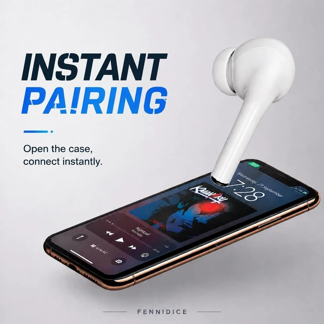 Alt view image 2 of 5 - Wireless Earbuds Pro 3, with Hybrid ANC, Bluetooth 5.3 and 24H Playtime