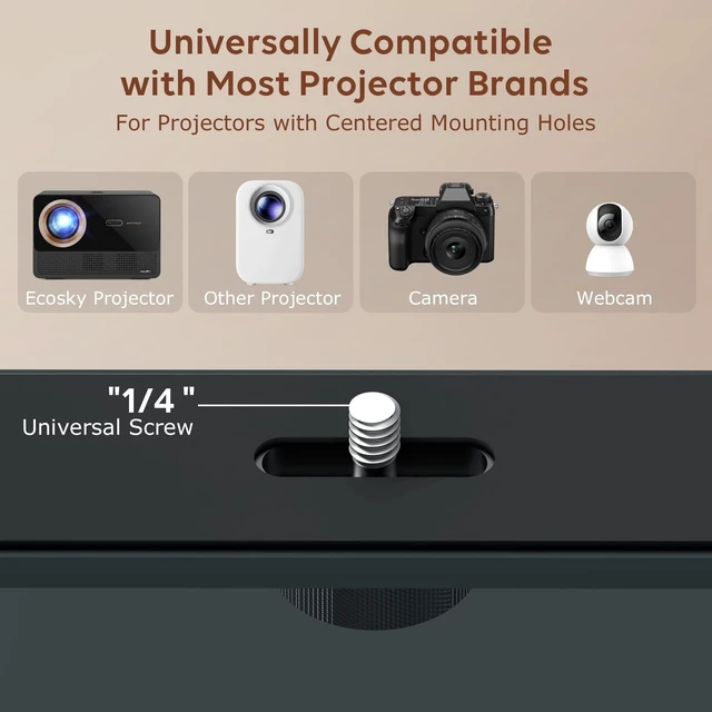 Alt view image 3 of 5 - Ecosky 360 Rotating Adjustable Projector Stand for Home Use