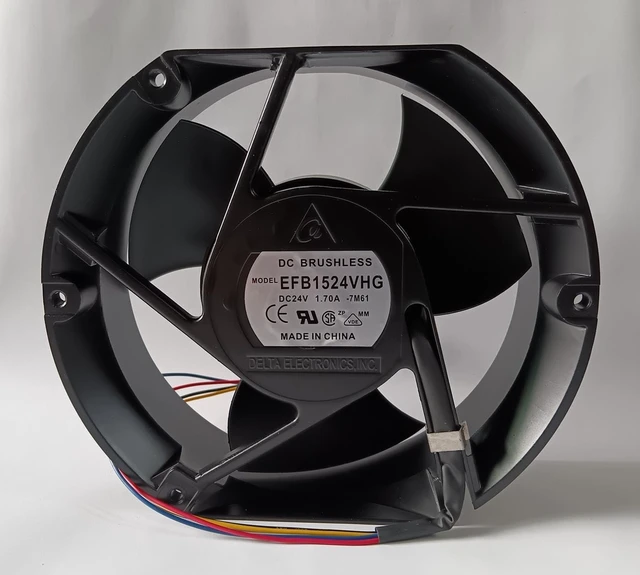 Alt view image 5 of 5 - EFB1524VHG Inverte Cooling Fan-EFB1524VHG DC24V 1.70A 17CM 17215051mm 4-Wire Cooling Fan