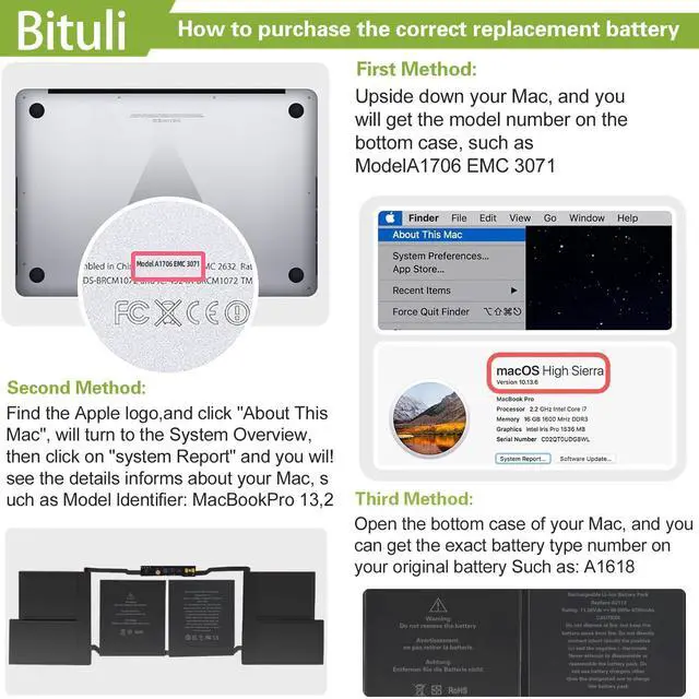 Alt view image 4 of 6 - A2113 A2141 Laptop Battery Compatible with MacBook Pro 16'' A2141-2019 EMC 3347,fits MVVJ2xx/A MVVK2xx/A MVVL2xx/A MVVM2xx/A