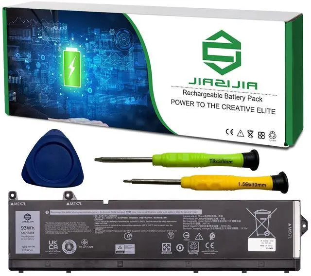 Main image of X9FTM Laptop Battery Replacement for Dell Precision 7670 7680 7770 7780 Series Notebook 45N47 451-BCYG 05JMD8 5JMD8 965V4 Black 11.55V 93Wh 7650mAh
