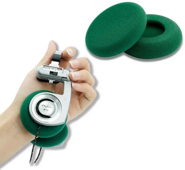 Main image of GVOEARS Replacement Cushion Earpads for Koss Portapro Headphones 1 Pair (Green)