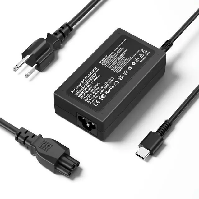 Main image of 20V 3.25A 65W USB C Laptop Charger for HP, Compatible with HP Laptop Charger EliteBook 830 835 840 845 860 865 640 650, for Spectre x360, Pavilion, Envy, Chromebook Power Cord Adapter Supply