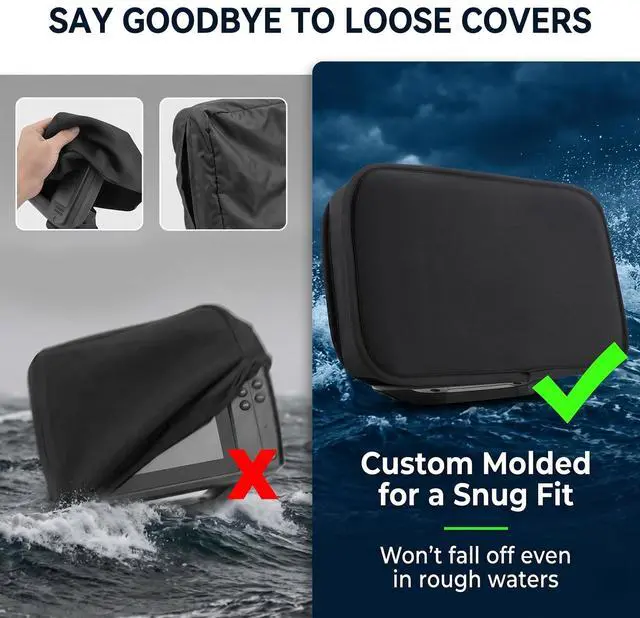 Alt view image 5 of 6 - Helix 7 Cover Compatible with Humminbird Fish Finder UC H7 GPS Sonar Units | Soft Waterproof Neoprene Screen Protector