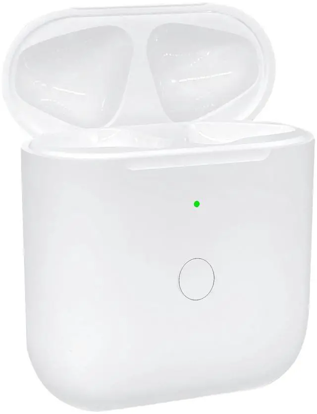 Main image of Replacement Wireless Charging Case for AirPods Pro 1st & 2nd Gen | AirPods Pro 1/2 Gen replacement charging case, dual wired & wireless charging, builtin 450mAh battery with LED indicator