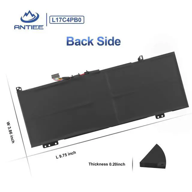 Alt view image 7 of 7 - L17C4PB0 Laptop Battery Replacement for Lenovo Flex 6-14IKB 14ARR IdeaPad | 530S-14ARR 530S-15IKB 530S-14IKB Series L17M4PB0 L17M4PB2 L17C4PB2 5B10Q16066 5B10Q22883 5B10Q16067 7.68V 45Wh 5928mAh