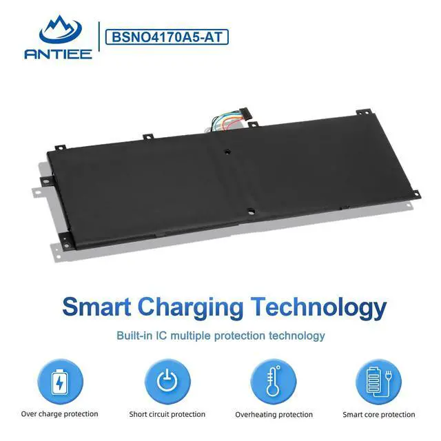 Alt view image 5 of 7 - BSNO4170A5-AT 5B10L68713 Laptop Battery for Lenovo Ideapad Miix 510-12ISK | 80U1 510-12IKB 80XE 520-12IKB 20M3 20M4 81CG, Miix 5 pro 510-12 Series LH5B10L67278 BSNO4170A5-LH 7.68V 39Wh 5110mAh