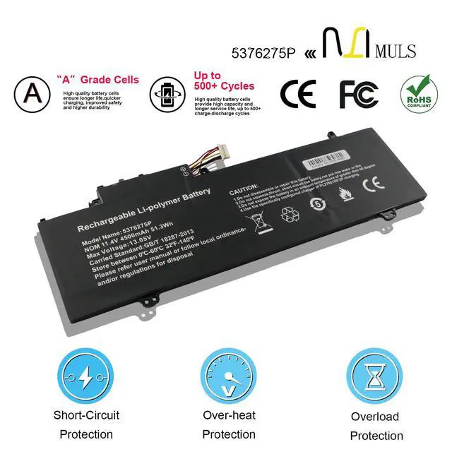 Alt view image 4 of 7 - 5376275P Laptop Battery for Gateway GWTN156-1RG GWTN141-10BK GWTN141-4 | GWTN156-5BL Gwtn141-4bl Series 5376275P NV-509067-3S UTL-509068-3S NV-509067-3S UTL-509068-3S 11.4V 4500mAh with Tools
