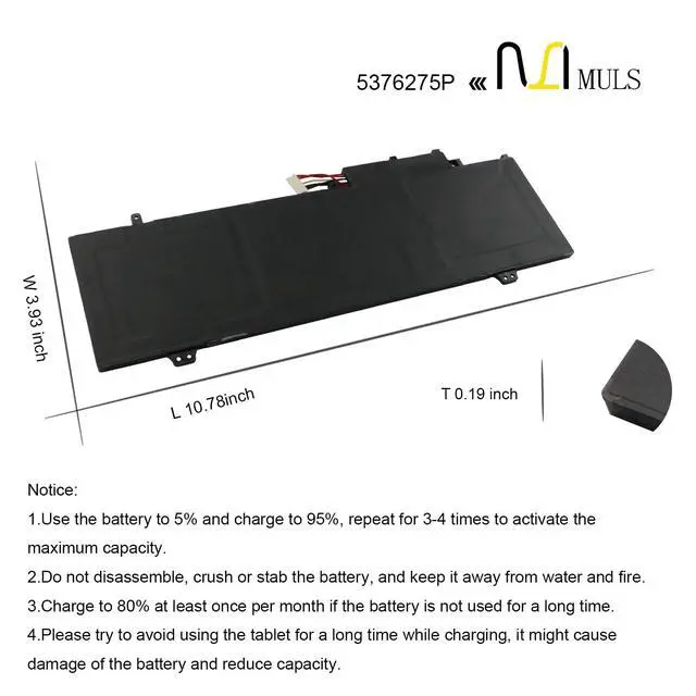 Alt view image 7 of 7 - 5376275P Laptop Battery for Gateway GWTN156-1RG GWTN141-10BK GWTN141-4 | GWTN156-5BL Gwtn141-4bl Series 5376275P NV-509067-3S UTL-509068-3S NV-509067-3S UTL-509068-3S 11.4V 4500mAh with Tools