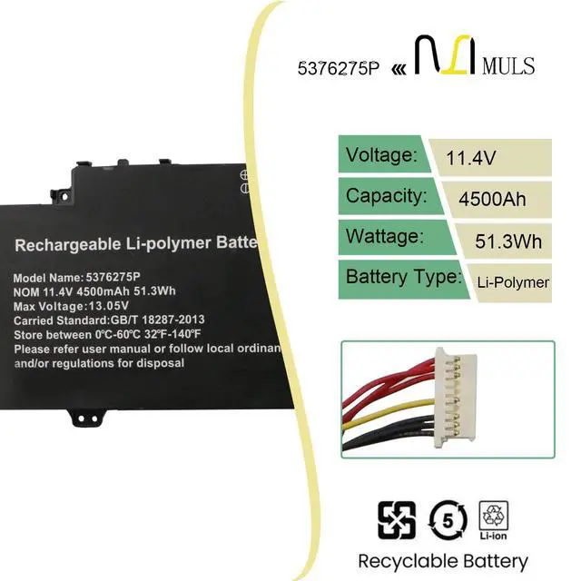 Alt view image 2 of 7 - 5376275P Laptop Battery for Gateway GWTN156-1RG GWTN141-10BK GWTN141-4 | GWTN156-5BL Gwtn141-4bl Series 5376275P NV-509067-3S UTL-509068-3S NV-509067-3S UTL-509068-3S 11.4V 4500mAh with Tools