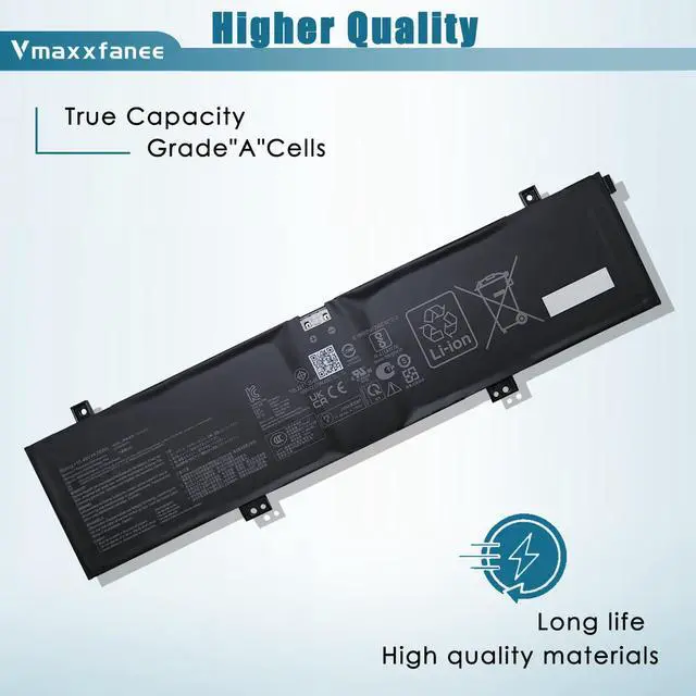 Alt view image 3 of 7 - C41N2101 Laptop Battery Replacement for Asus ROG Zephyrus G14 GA402 GA402R GA402RJ TUF Dash F15 FX517 Zenbook Pro 14 UM6702RA Duo VivoBook Pro 15X OLED K6501ZM Series 0B200-04110100