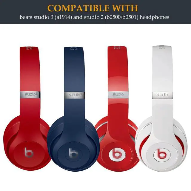 Alt view image 2 of 6 - Studio 3 Replacement Parts as Same as OEM A1914 Hinges Durable Accessories Repair Kit Compatible with Beats by Dre Studio3 (A1914) and Studio Pro (A2924) Wireless Over-Ear Headphones (Silver)
