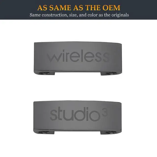 Alt view image 3 of 6 - Studio 3 Hinge Replacement Parts as Same as OEM A1914 Repair Kit Durable Accessories Compatible with Beats by Dre Studio3 (A1914) and Studio Pro (A2924) Wireless Headphones (Gray)