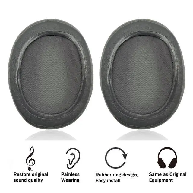 Alt view image 4 of 7 - Replacement Ear Pads Cushions for Sony WH-CH700N, WH-CH710N, WH-CH720N Headphones, Earpads Cover, Headset Ear Muffs, Headphone Repair Parts (Titanium)